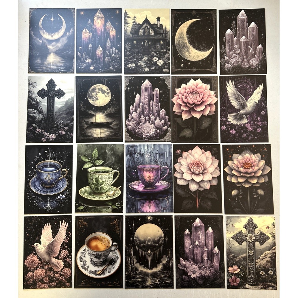 Vintage Style *MYSTICAL* Post Cards/Crafting/Scrapbooking 20 Lot Unused 4x6